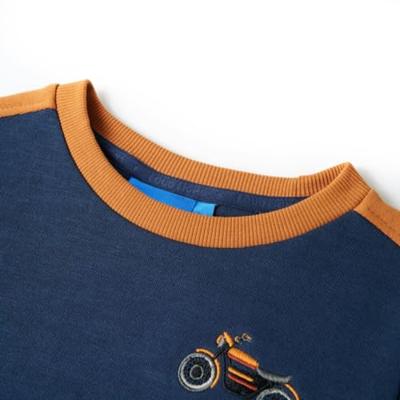 Kindertrui met motorontwerp 116 indigo-blauw Kindertrui met motorontwerp 116 indigo-blauw