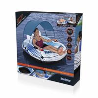 Bestway Opblaasbaar Wiel met Handvaten Rapid Rider met Parasol D137 cm Strand en Zwembad 43725 - thumbnail