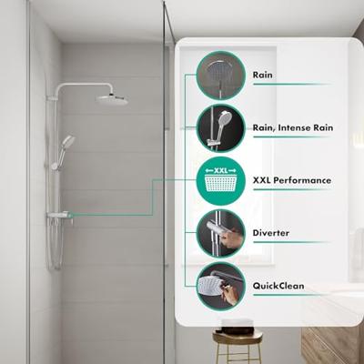 Hansgrohe Showerpipe Vernis Blend 200 1 Jet Reno EcoSmart Chroom - thumbnail