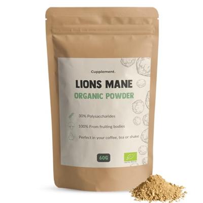 Cupplement Lions Mane Organic Powder 60Gram Cupplement Lions Mane Organic Powder 60Gram
