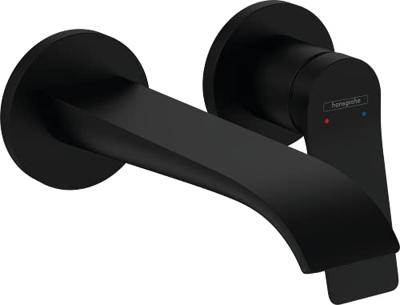 Wastafelmengkraan Hansgrohe Vivenis 2-gats Wandkraan 19.5 cm Mat Zwart - thumbnail