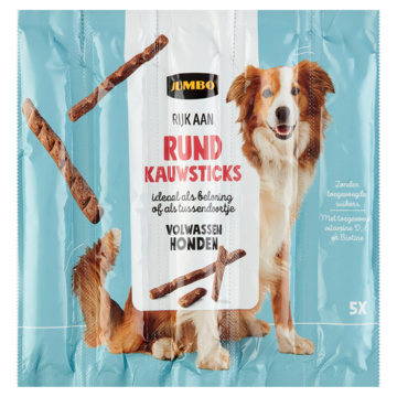 Jumbo Honden Kauwsticks Rund 5 Stuks
