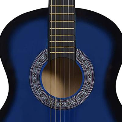 VidaXL Gitaar klassiek beginner en kinderen 3/4 36" blauw