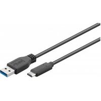 USB 3.2 GEN 1 (USB3.0) Aansluitkabel - USB-C naar USB-A - 5Gbit/s - USB adapter - OTG kabel - 1m - Zwart - thumbnail