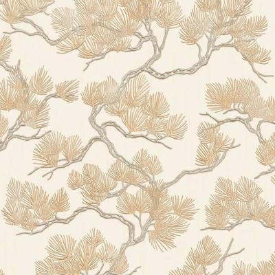 Dutch Wallcoverings Wall Fabric/Bs1 Pine Tree Cream - Creme