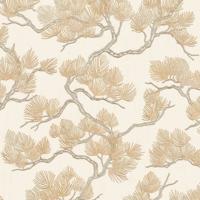 Dutch Wallcoverings Wall Fabric/Bs1 Pine Tree Cream - Creme - thumbnail