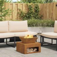 Vuurkorf Roestig 50 x 50 x 40 cm Cortenstaal - thumbnail