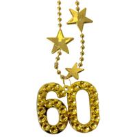 Goudkleurige Ketting 60 Jaar - thumbnail