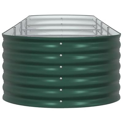 Verhoogde plantenbak Groen 400 x 80 x 44 cm Staal