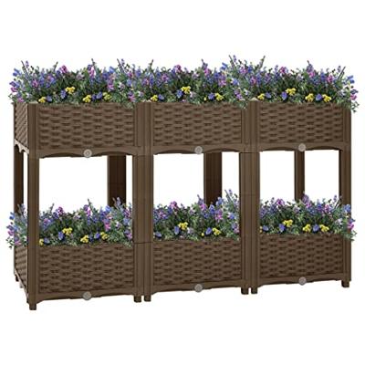 VidaXL Plantenbak verhoogd 120x40x71 cm polypropyleen VidaXL Plantenbak verhoogd 120x40x71 cm polypropyleen