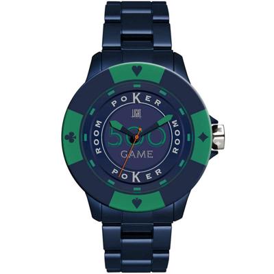 Horloge Uniseks Light Time POKER (Ø 48 mm)