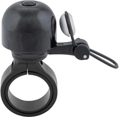 CONTEC mini fietsbel "diamond bing" ct mini bell diamond bing, black/silver, 22.2m