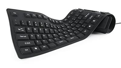 Flexibel toetsenbord, USB & micro-USB, zwart