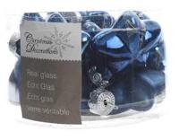 12 Glazen sterren 40 mm nacht blauw KSD Decoris - Decoris - thumbnail