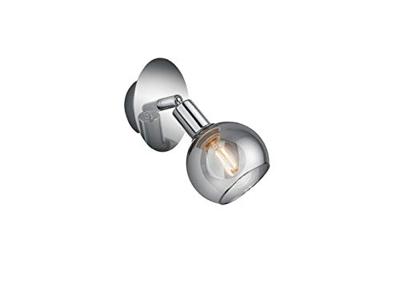 Trio Wandlamp ChroomBrest met smoke glas - R80591006