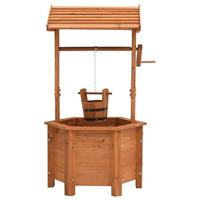 Plantenbak wensput 40x40x84 cm vurenhout - thumbnail