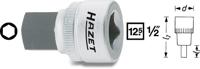 HAZET Dopsleutelbit 985-17 · 1/2 inch (12,5 mm) vierkant hol · Binnen-zeskant-profiel · SW 17 mm - thumbnail