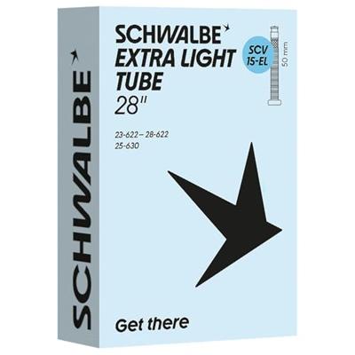 Schwalbe binnenband scv15-el 23/28-622/630 50mm zwart