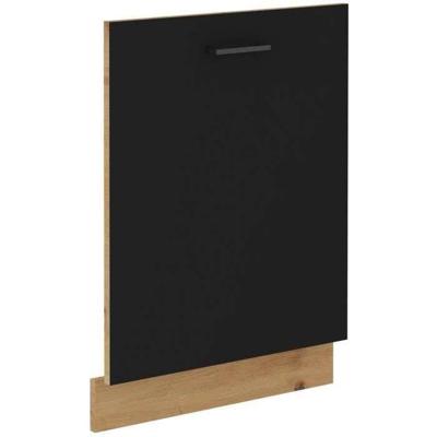Vaatwasfront + plint - MODENA - 60 cm - Ambachtelijk eiken en mat zwart - CUISINIER