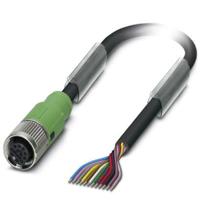 Phoenix Contact 1430611 Sensor/actuator connector, geassembleerd M12 Aantal polen (sensoren): 12 Bus, recht 1.50 m 1 stuk(s) - thumbnail