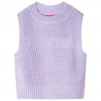 VidaXL Kinderspencer gebreid 92 lichtlila