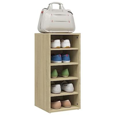 VidaXL Schoenenkast 31,5x35x70 cm bewerkt hout sonoma eikenkleurig