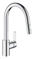 Grohe QuickFix Get keukenmengkraan met uittrekbare handdouche chroom - thumbnail