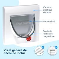 Staywell 915 Manual 4 way locking catflap kattenluik - Grijs Grijs - thumbnail