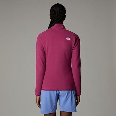 The North Face 100 Glacier 1/4 Zip Fleece Dames Cyber Berry M