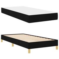 Boxspring bed Zwart en Bruin 90 x 200 cm - thumbnail