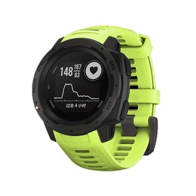 Silicone polsbandje voor vervanging voor het Instinct van de Garmin 22mm (groen)
