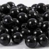 Creativ Company Houten kralen, d 12 mm, gatgrootte 3 mm, ca. 40 stuk, zwart, 22 gr/ 1 doos - thumbnail