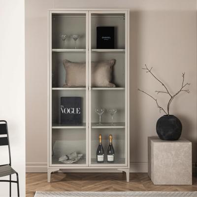 Nohr Vitrinekast 'Danyella' 190 x 90cm, kleur Beige