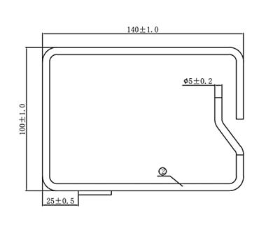 ROLINE kabeloog, 140x100 mm, metaal
