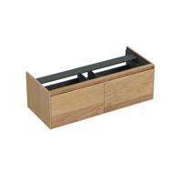 Onderkast Forzalaqua Reno 120x51x40 Cm 2 Lades Softclose Eiken Smoke - thumbnail