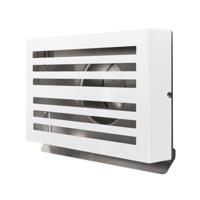 Overdruk Ventilatierooster Beta 12.5 cm Mat Wit - thumbnail