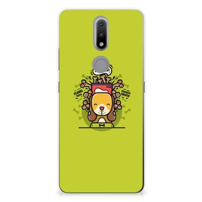 Nokia 2.4 Telefoonhoesje met Naam Doggy Biscuit Nokia 2.4 Telefoonhoesje met Naam Doggy Biscuit