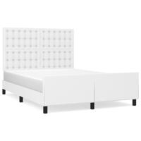 Bedframe zonder matras 120x190 cm kunstleer wit - thumbnail