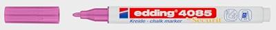 Krijtstift edding 4085 rond 1-2mm metallic roze
