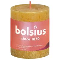 Bolsius rustiek stompkaars 80/68 oker - thumbnail
