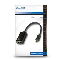Adapter USB-C naar HDMI Ewent EW9823 Zwart 15 cm 4K Ultra HD (1 Stuks) - thumbnail