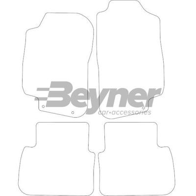 Automatten passend voor Saab 9-5 1998-2007 4-delig BL1720604