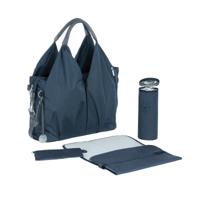 Lässig Luiertas Green Label Neckline Spin Dye incl. verschoningsmatje - Blue Mélange - thumbnail