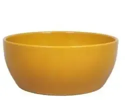 Schaal boule d26h14cm okergeel Schaal boule d26h14cm okergeel