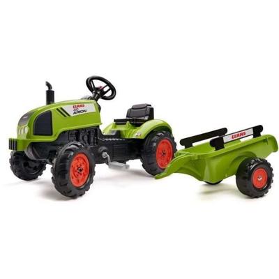 FALK Claas traptrekker met aanhanger FALK Claas traptrekker met aanhanger