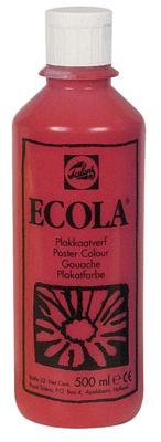 Talens Ecola plakkaatverf flacon van 500 ml, karmijn
