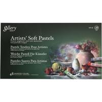 Mungyo Gallery soft pastel set, l: 6,5 cm, dikte 10 mm, diverse kleuren, 48 stuk/ 1 doos - thumbnail