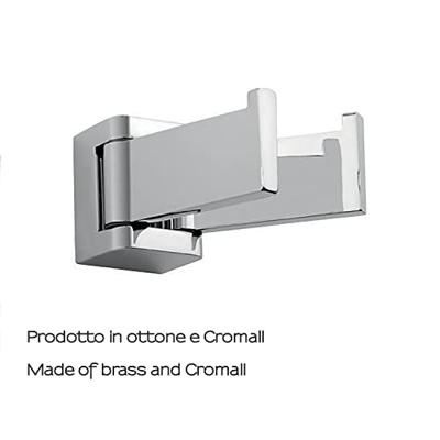 Dubbele Handdoekhaak Sapho Glamour Draaibaar 3.2x4 cm Chroom Dubbele Handdoekhaak Sapho Glamour Draaibaar 3.2x4 cm Chroom