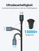 Verlengkabel USB Vention CBHBI 3 m Zwart - thumbnail