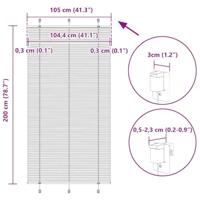 Pliss rolgordijn 105x200 cm stofbreedte 104,4 cm polyester - thumbnail
